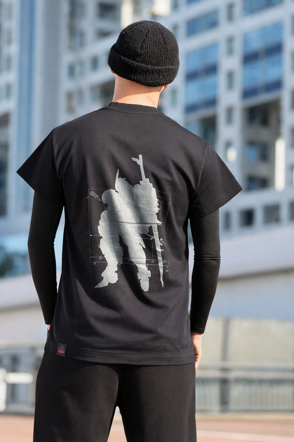 T-shirt Mecha - Black